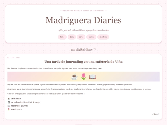 diary screenshot