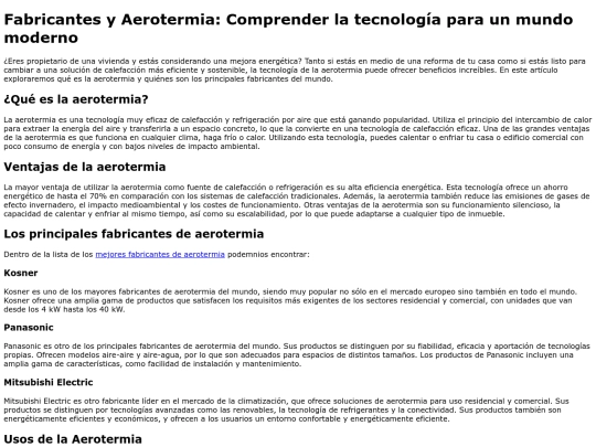 fabricantes/aerotermia screenshot