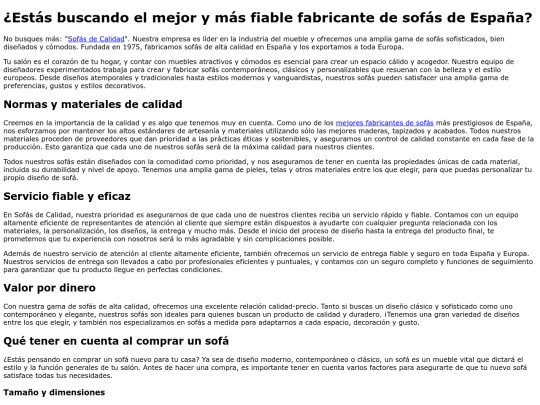 fabricantes/sofas screenshot