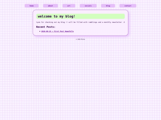 blog screenshot