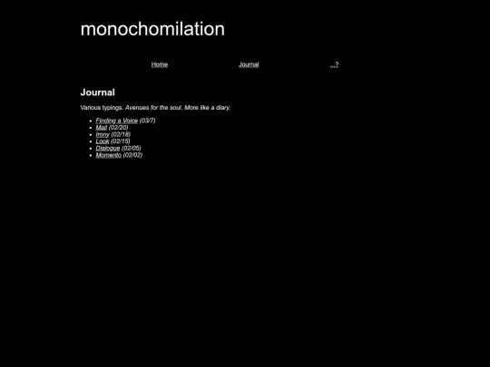 journal screenshot