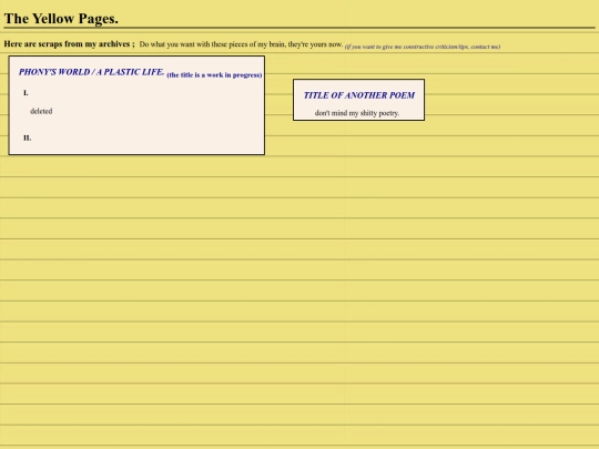 writings screenshot