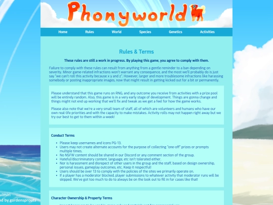 rules screenshot