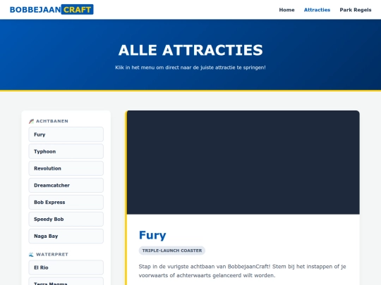 attracties screenshot