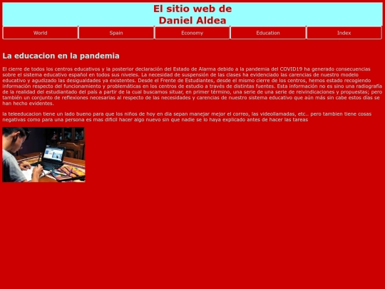 education screenshot