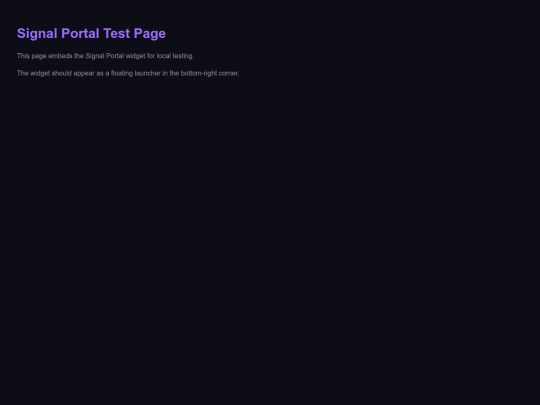 dm/signal-portal-test screenshot