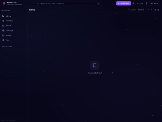 projects/astrixiacore screenshot
