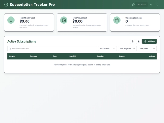 projects/billz/dist screenshot
