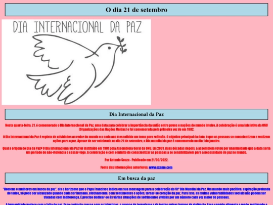 DiaDaPaz screenshot