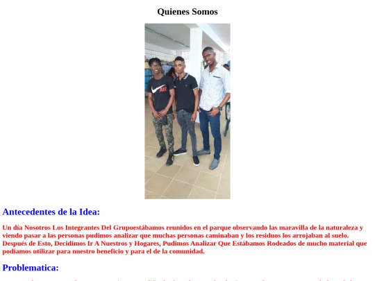 Quienes Somos screenshot