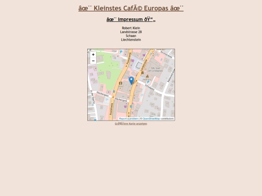 cafe/Impressum/impressum screenshot
