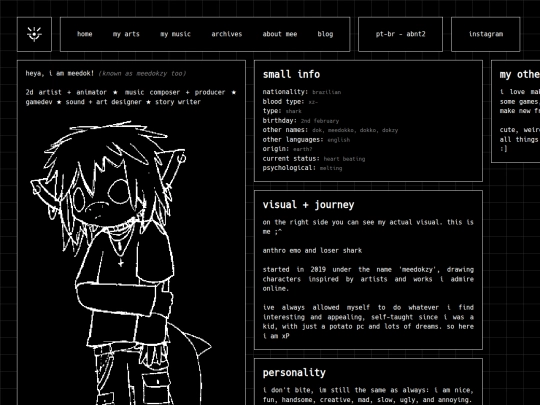 about-me screenshot