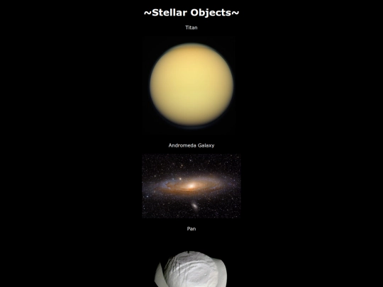 StellarObjects screenshot