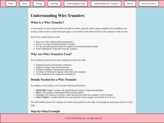 wire-transfers screenshot