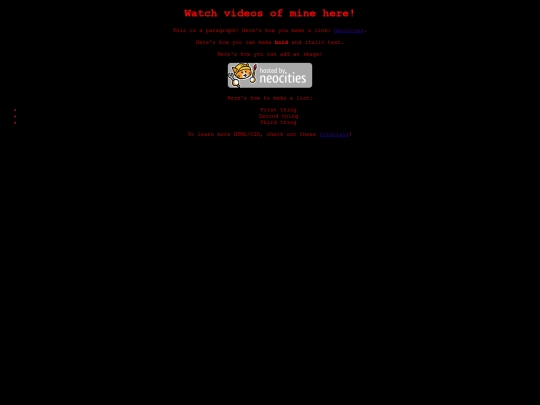 videos screenshot