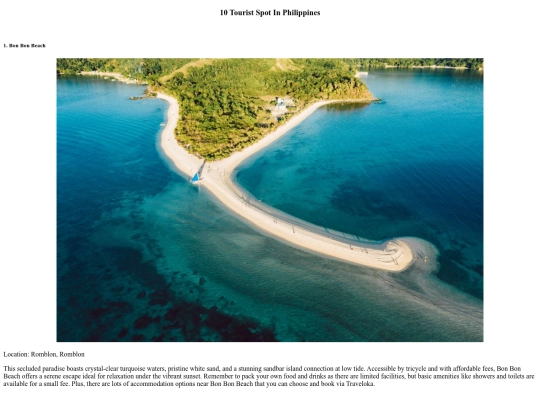 Week10.html/Touristspot screenshot