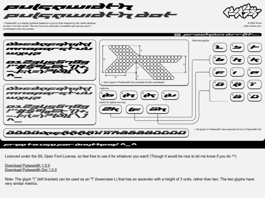 fonts/pulsewidth screenshot