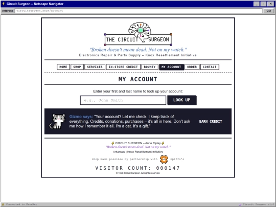 account screenshot