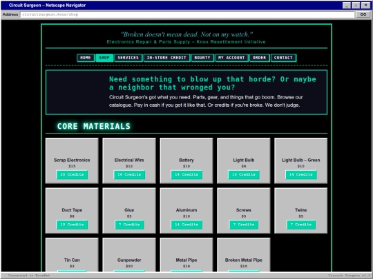shop screenshot