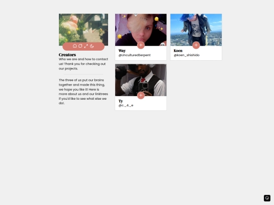 Creators screenshot