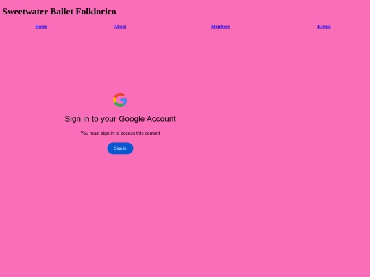 events screenshot