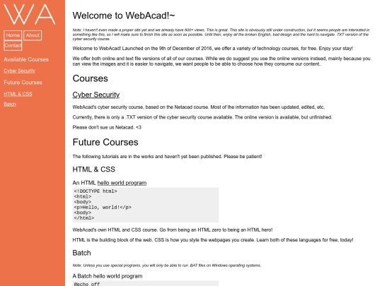index screenshot