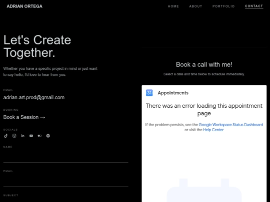 Contact screenshot