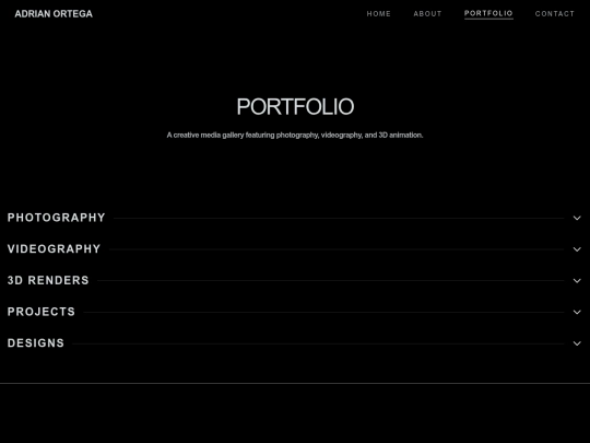 Portfolio screenshot