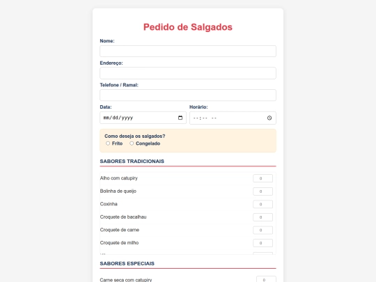 Pedido screenshot