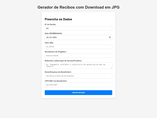 Recibon screenshot