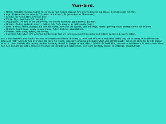 asheyurinotficstuff/yuribird screenshot