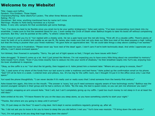 fanfic/capesandcoffins screenshot