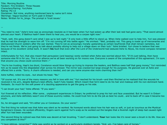 fanfic/morningroutine screenshot