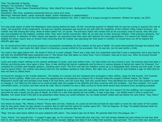 fanfic/thewarmthofspring screenshot