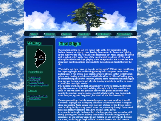 Writings/FirstFlight screenshot