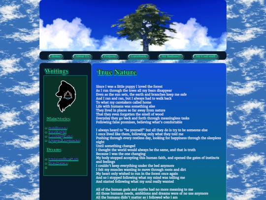 Writings/TrueNature screenshot
