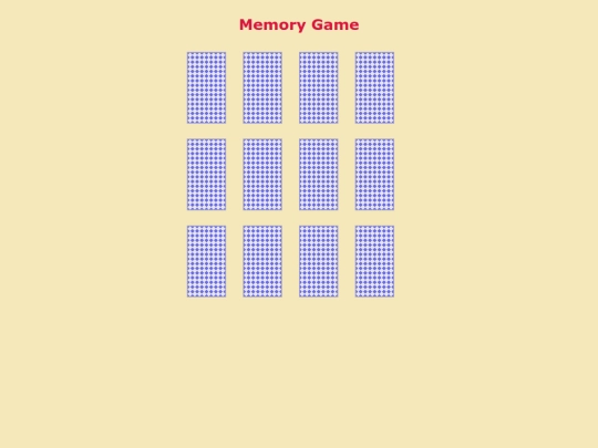 Memory_game screenshot