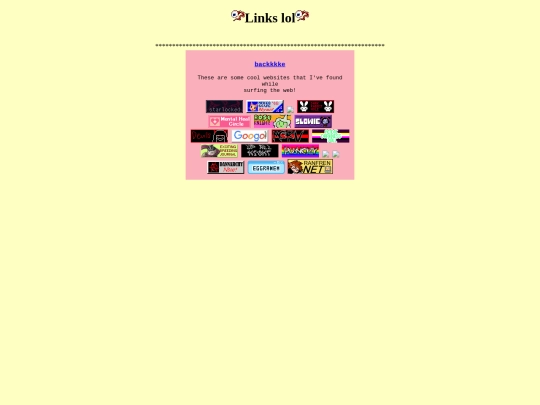 links screenshot