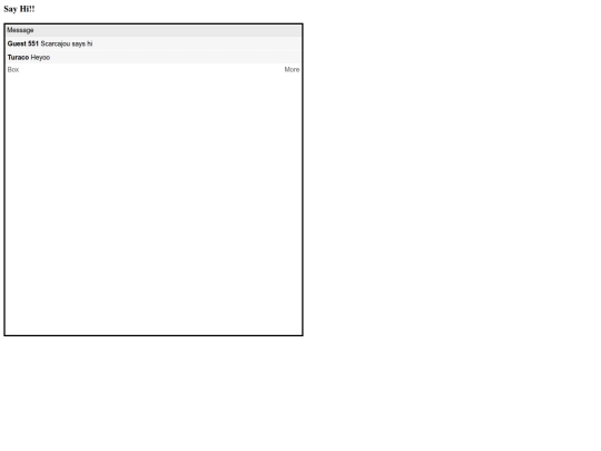 Java/guestbook screenshot