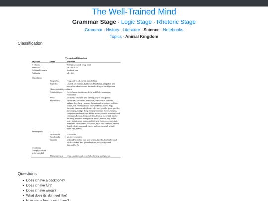 grammar/science/animal-kingdom screenshot