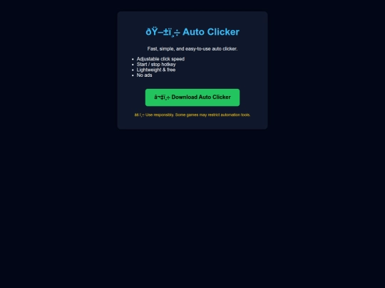 autoclicker screenshot