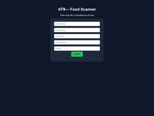 index screenshot