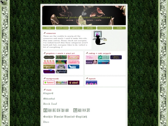 links screenshot