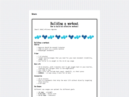 garden/notes/fitness screenshot