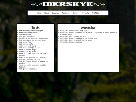 utility/changelog screenshot