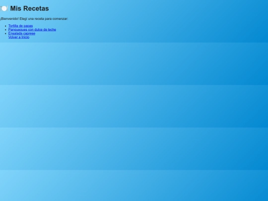 recetas screenshot
