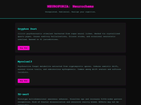Neurochems screenshot