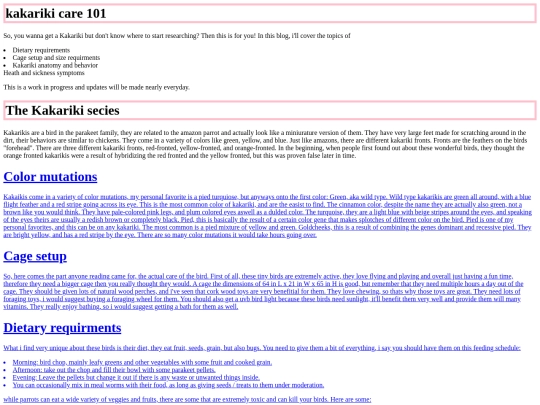 birdcare screenshot