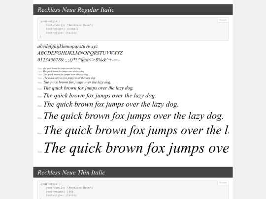 fonts/demo screenshot