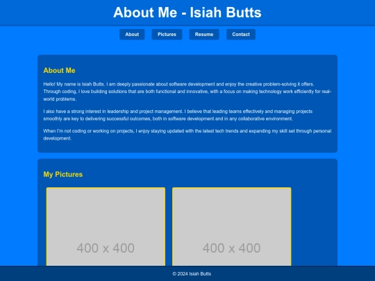 AboutMe screenshot